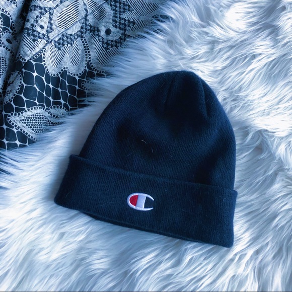 Navy Blue Champion Beanie 